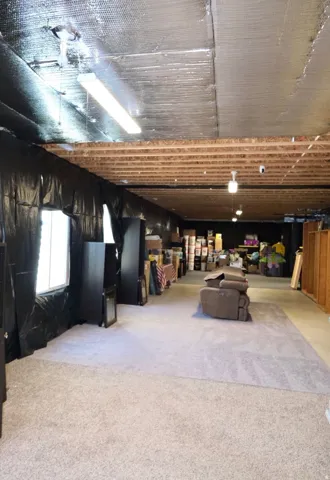 Unfinished Basement Area