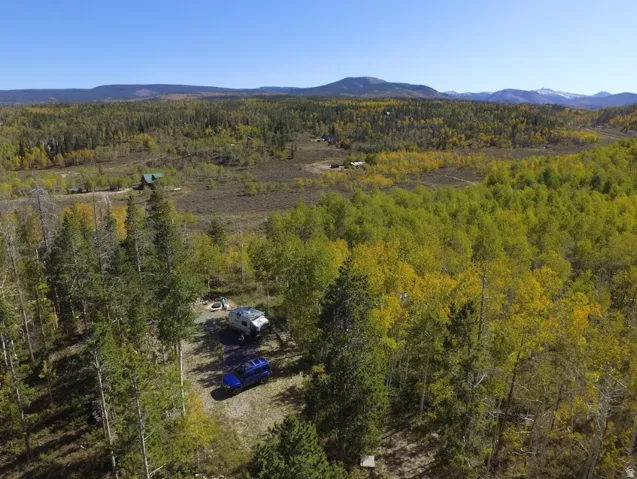 Aerial view of property