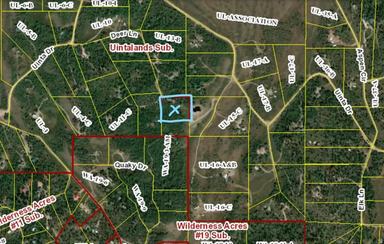 Plat Map. Illustrating property divisions and access routes within a subdivision