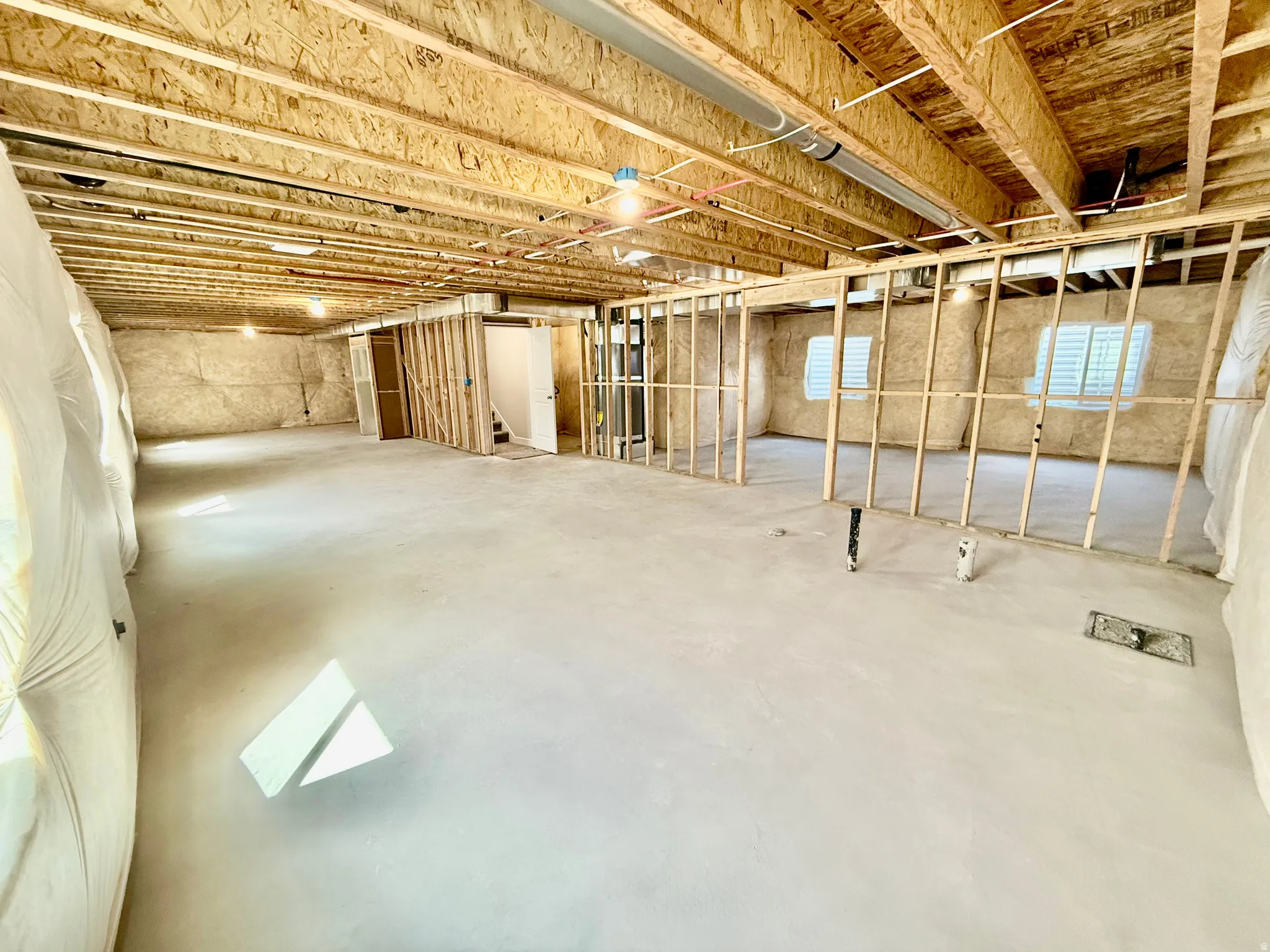 View of below grade area