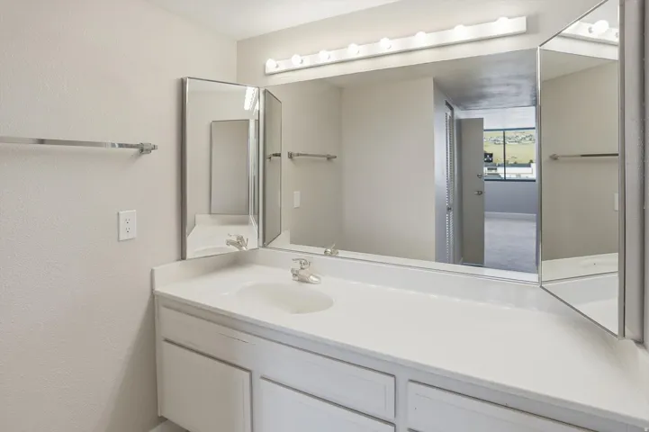 Bathroom featuring vanity