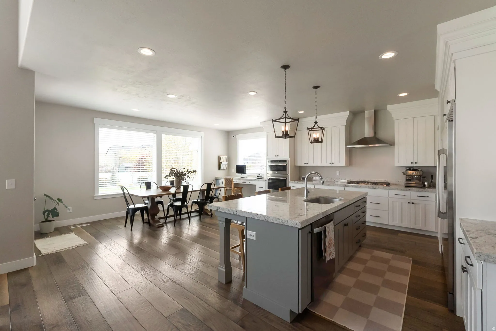 Huge island with bar seating!