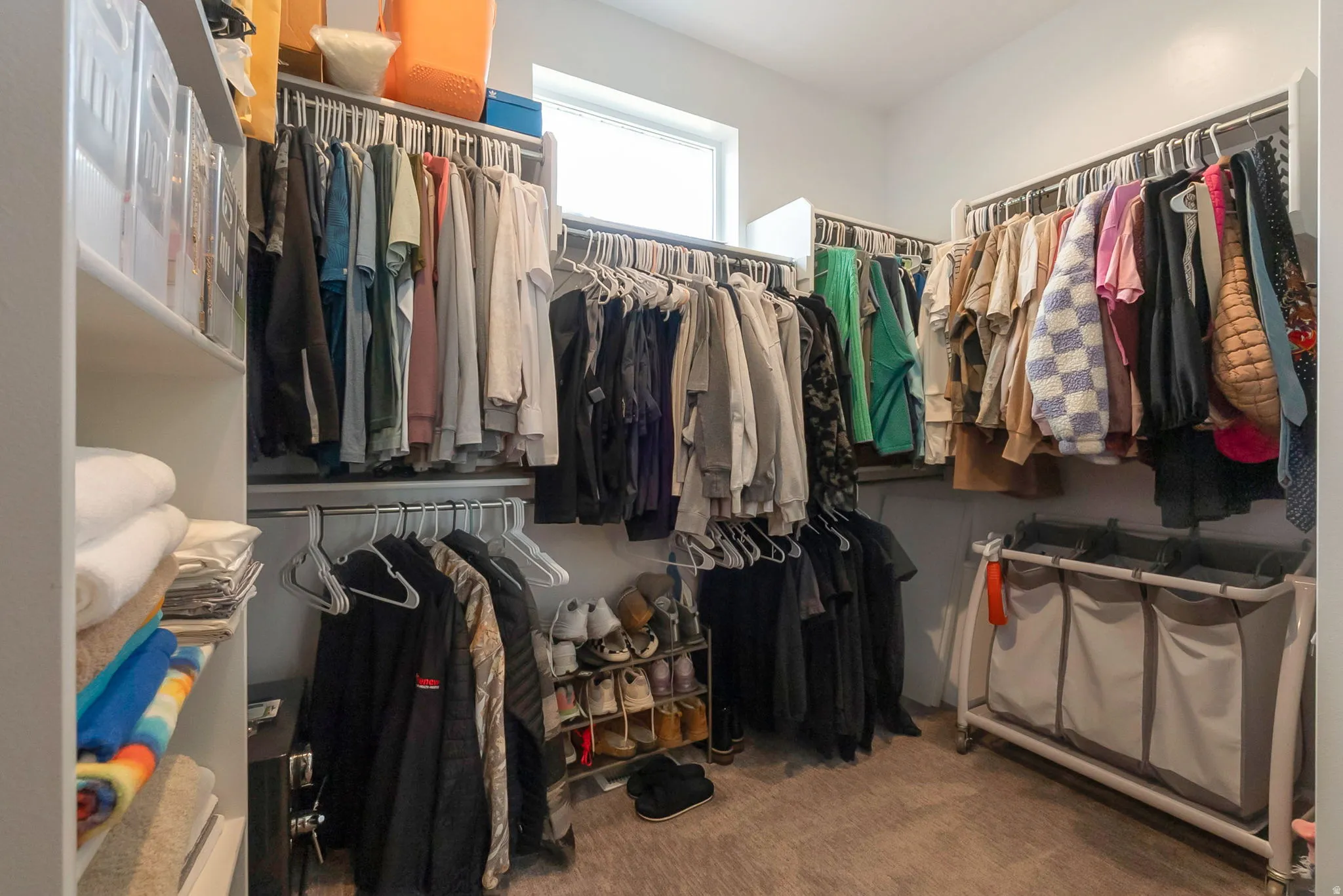 Well designed closet!