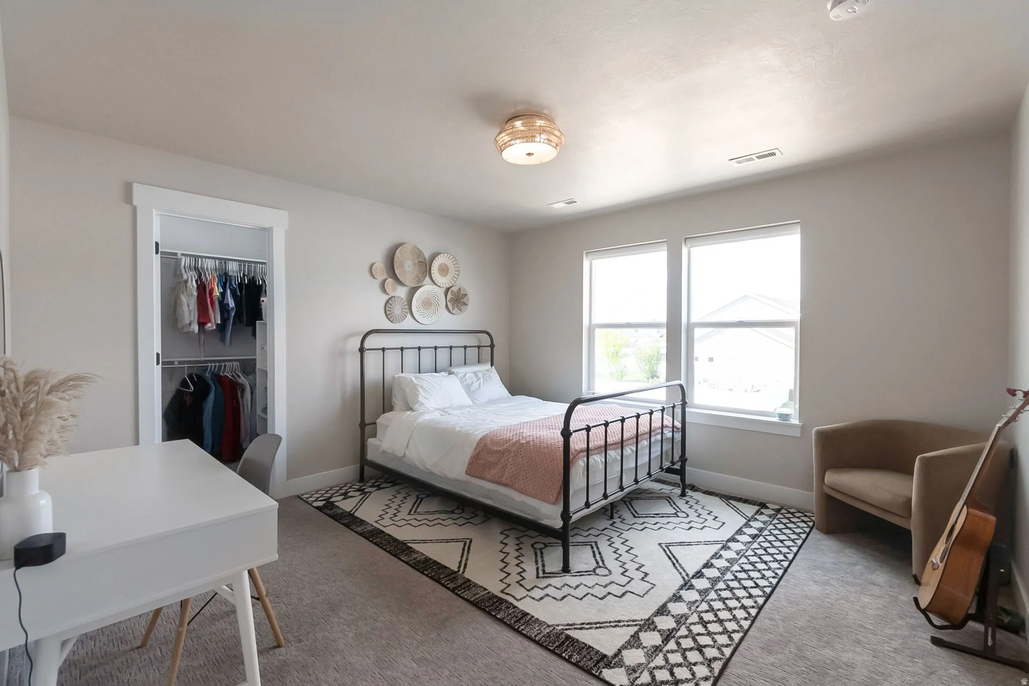 Big bedroom with walk-in closet!