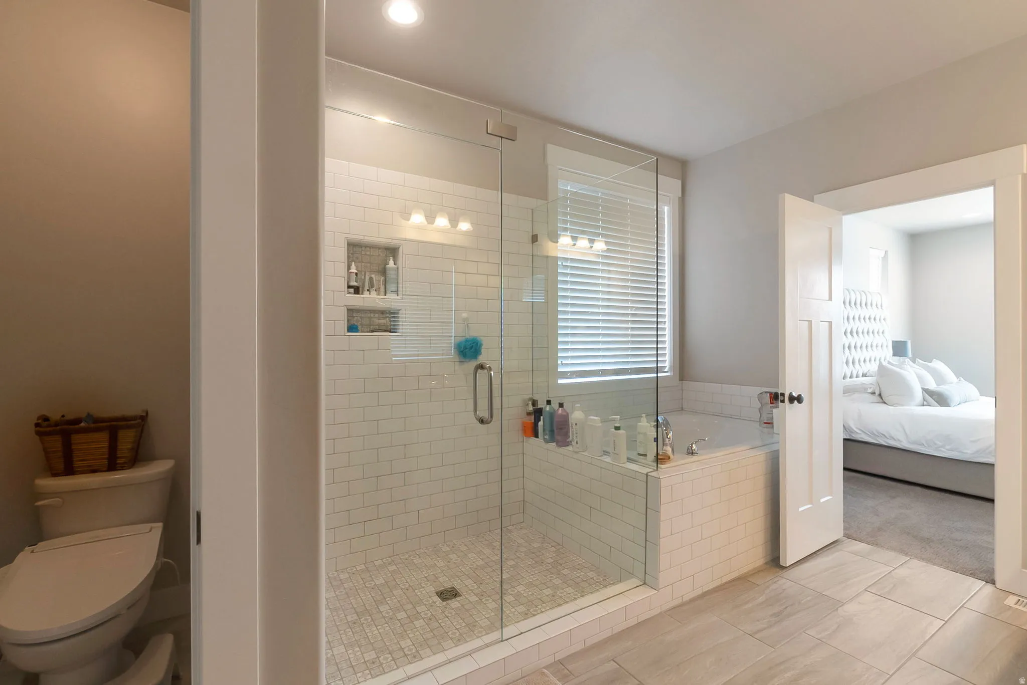 Custom tile shower with Euroglass!