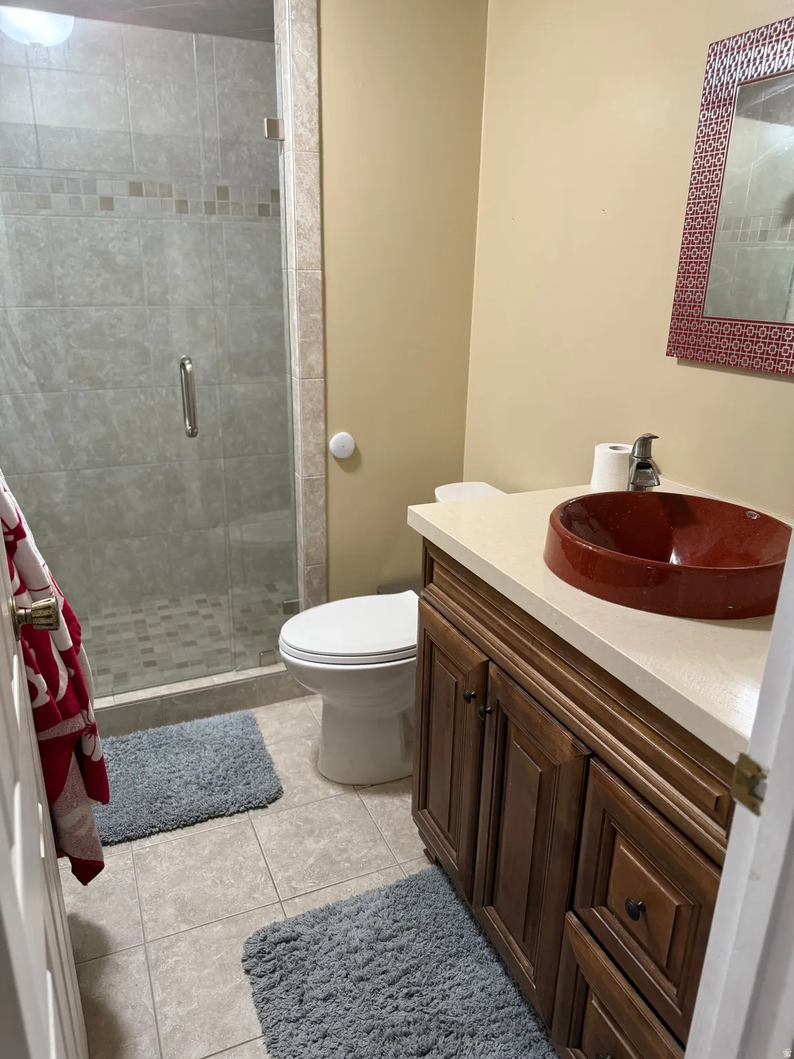 Updated basement bathroom