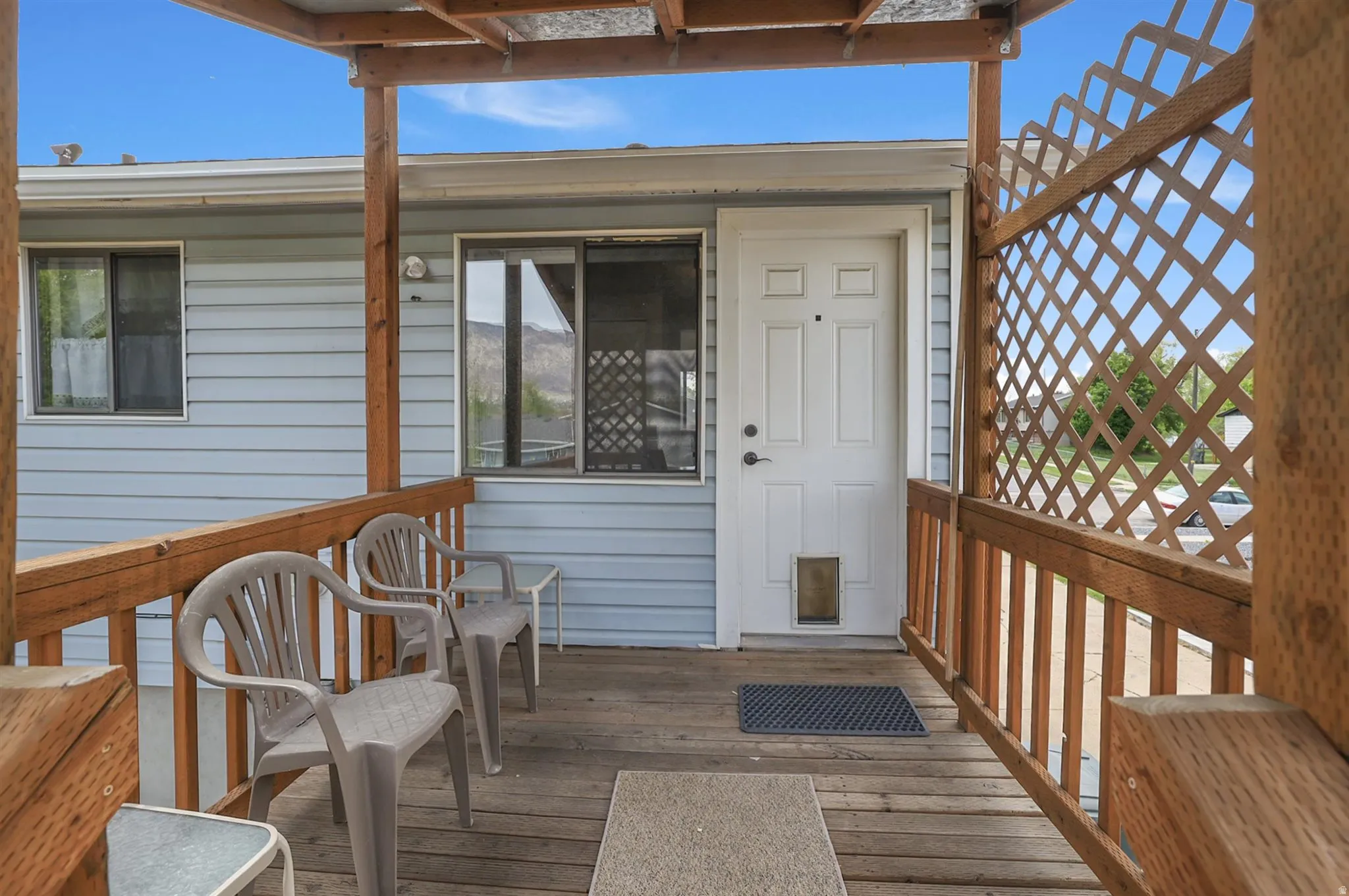 View of deck