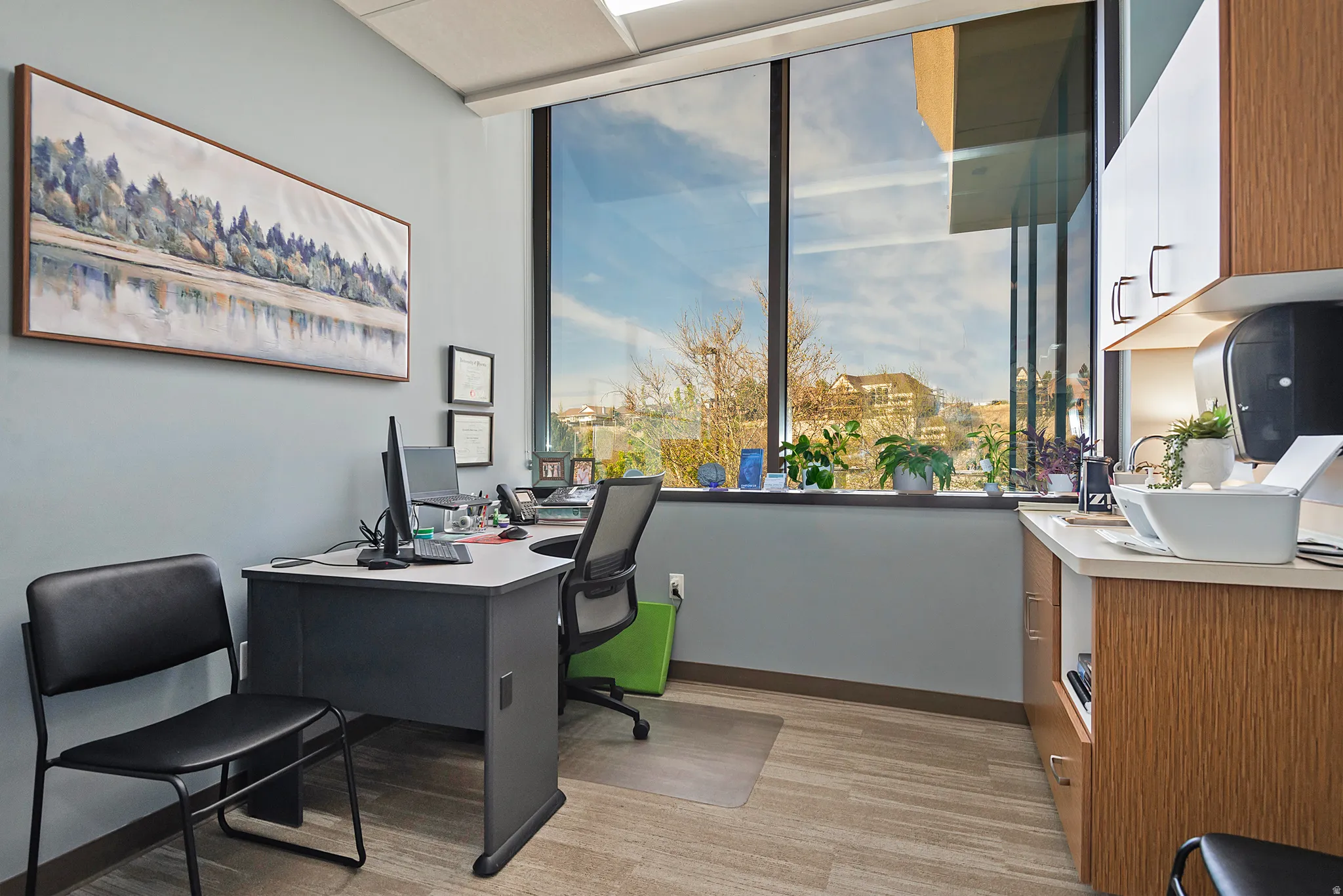 View of office space