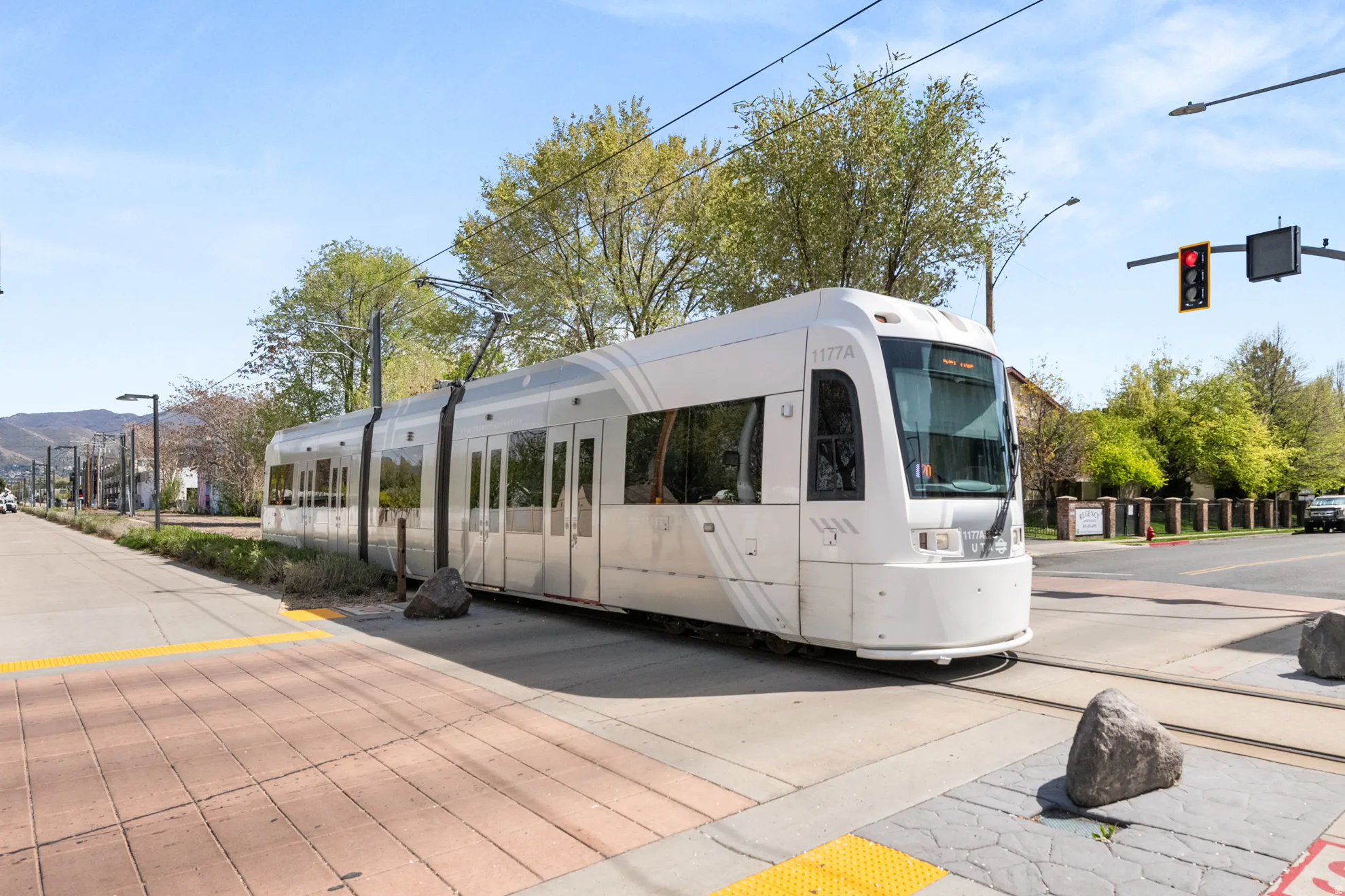 TRAX and large walking trail