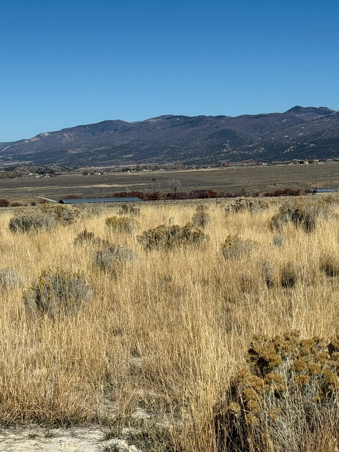 Mountain view with rural landscape