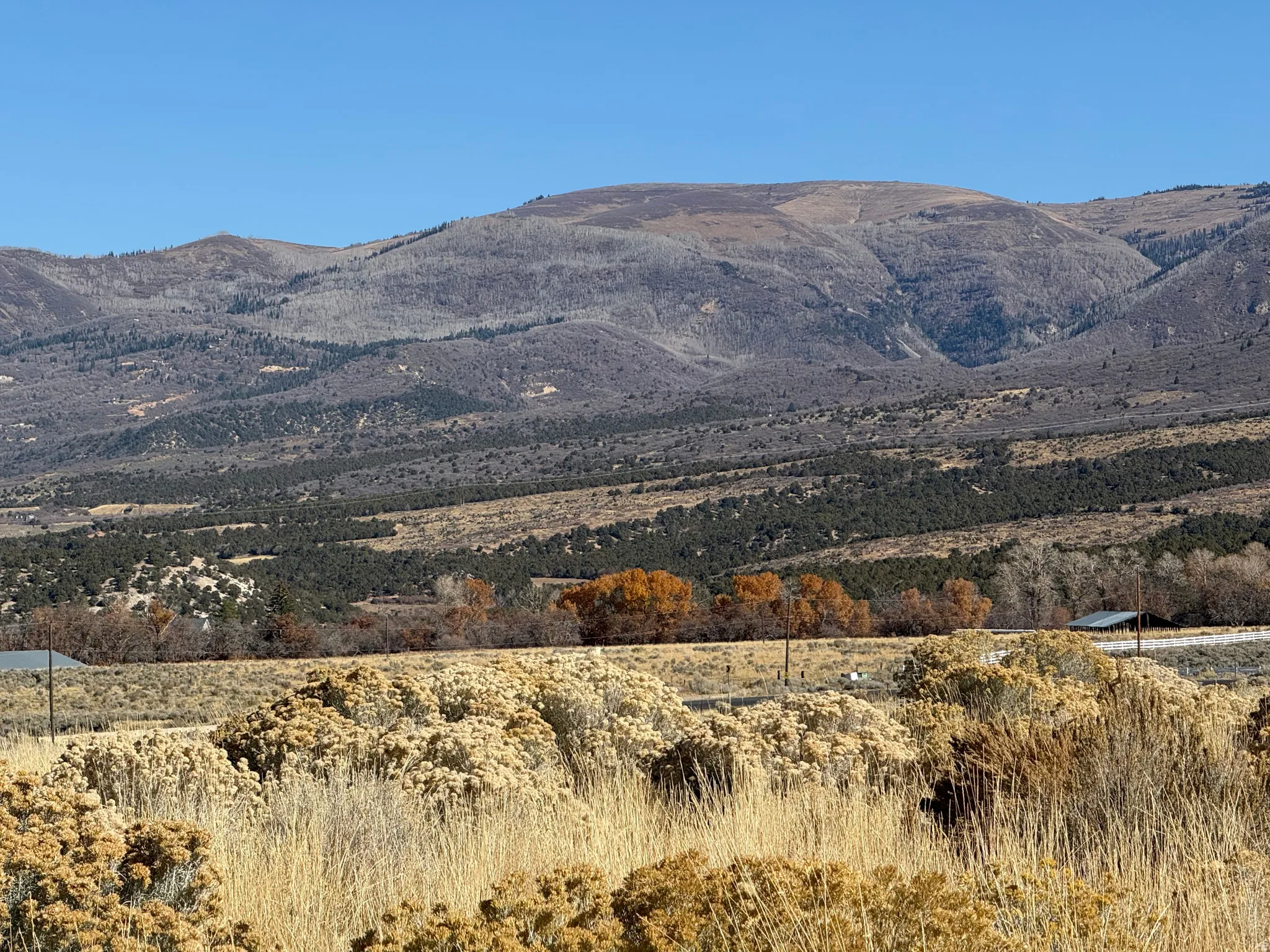 View of mountain background