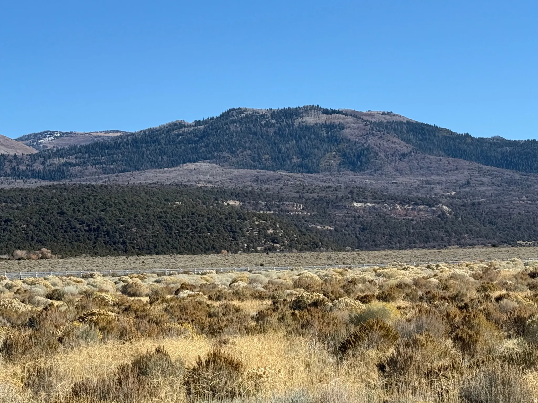 View of mountain background
