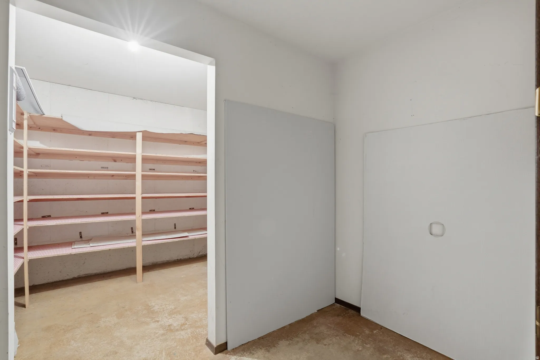 View of storage room