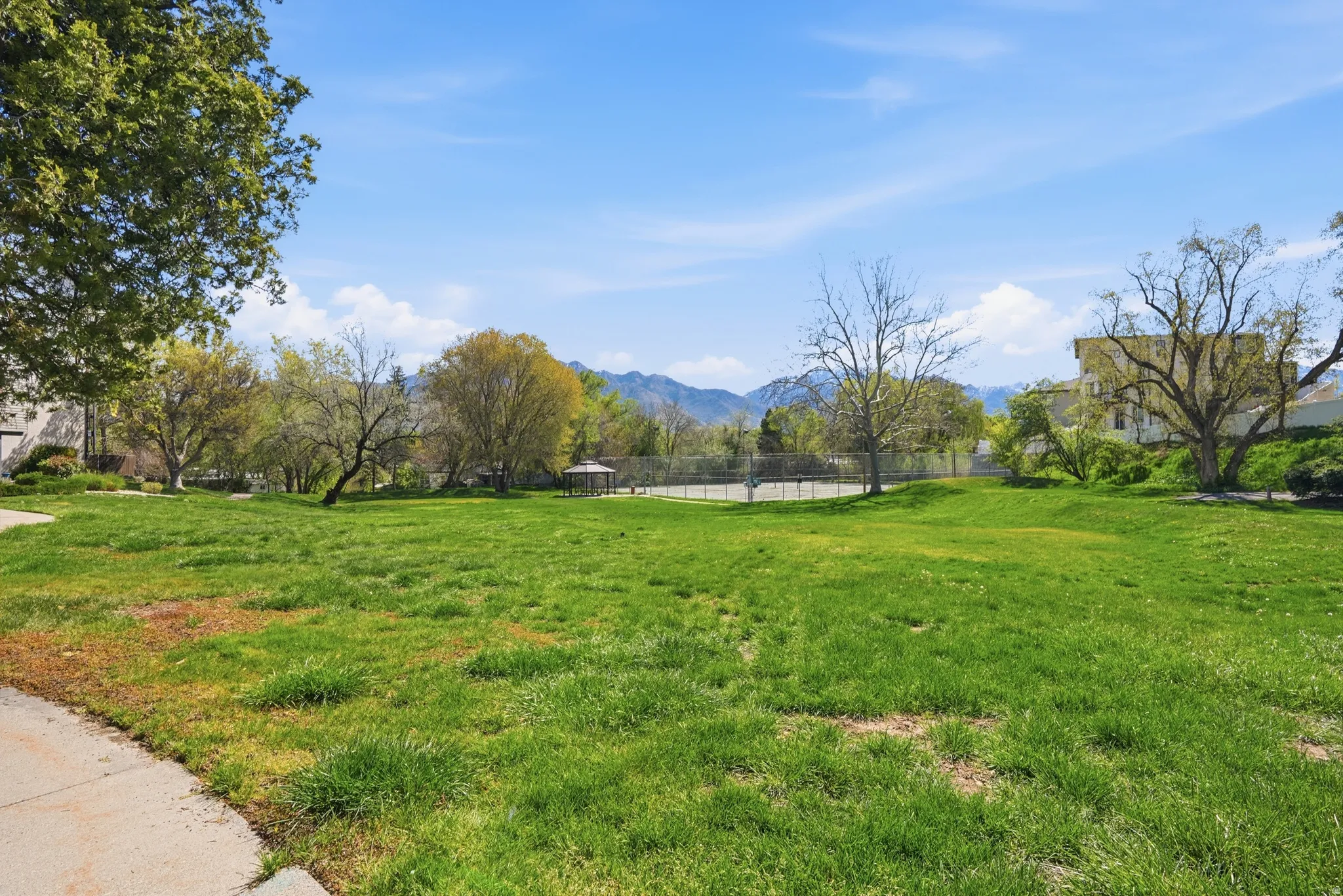expansive community grounds