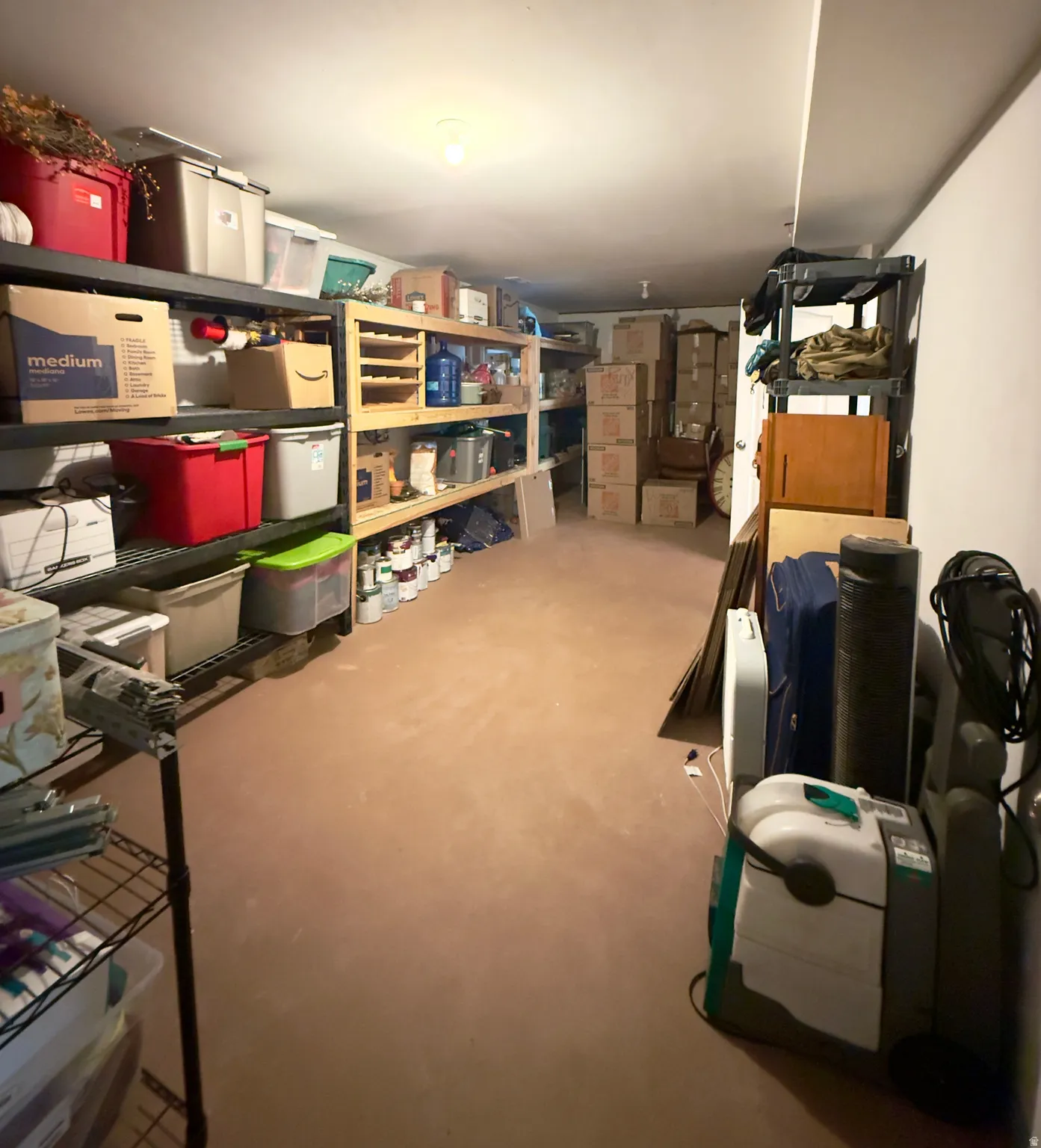 View of storage area
