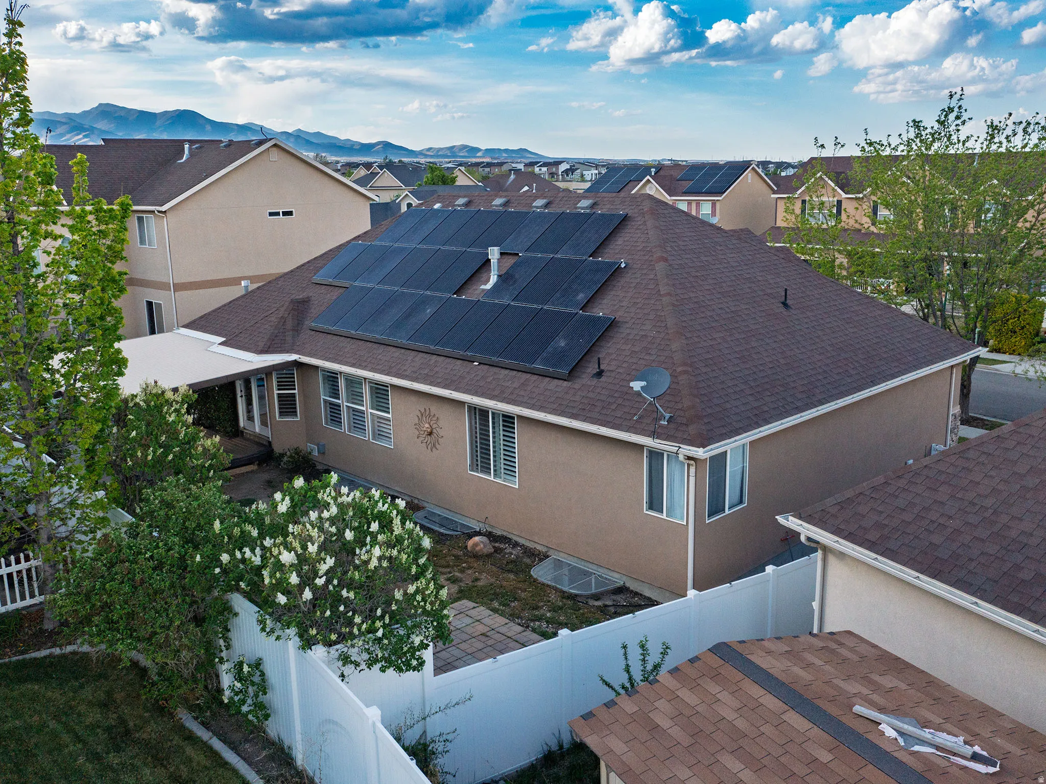 Drone / aerial view of mountains