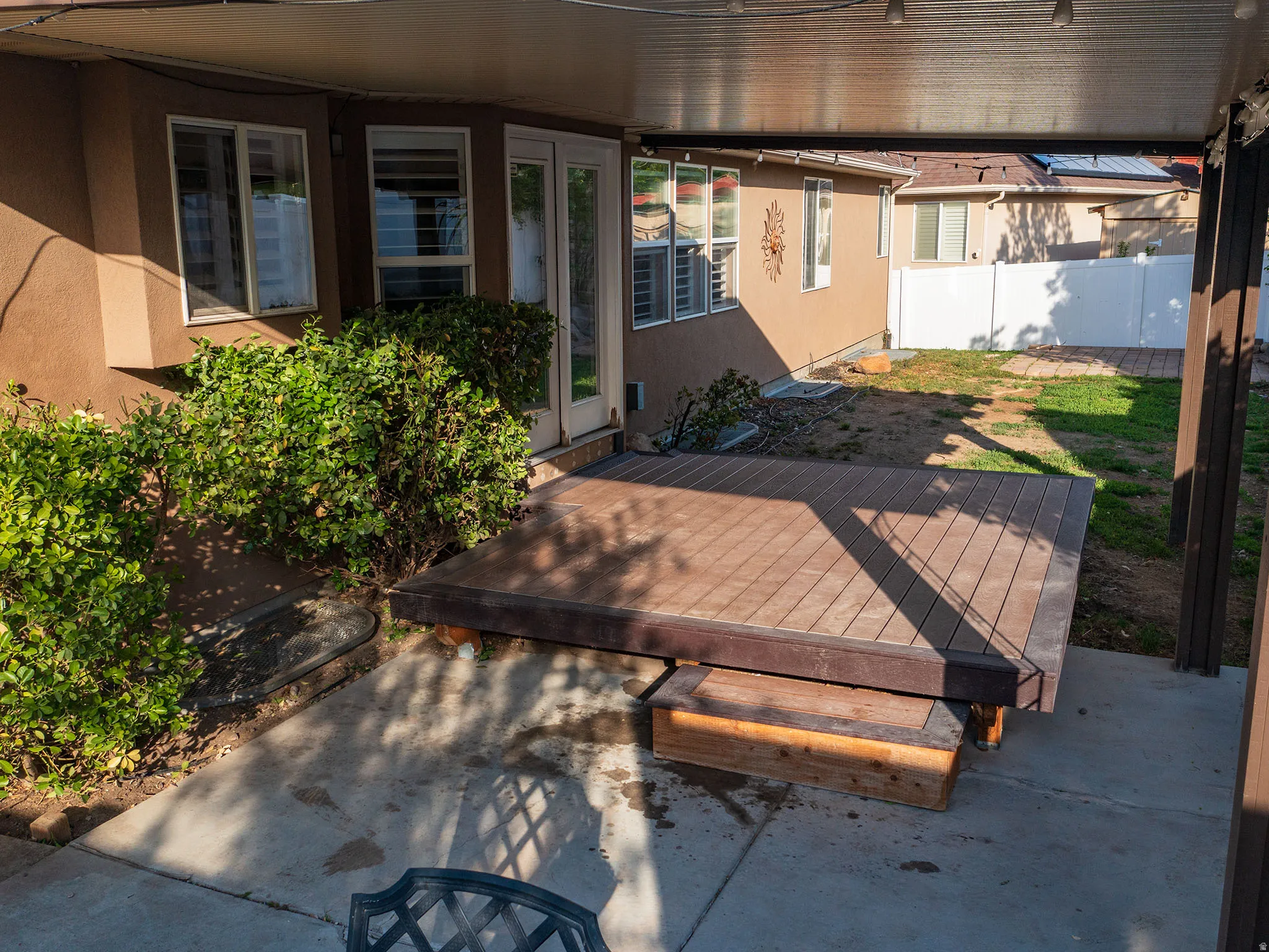 View of deck