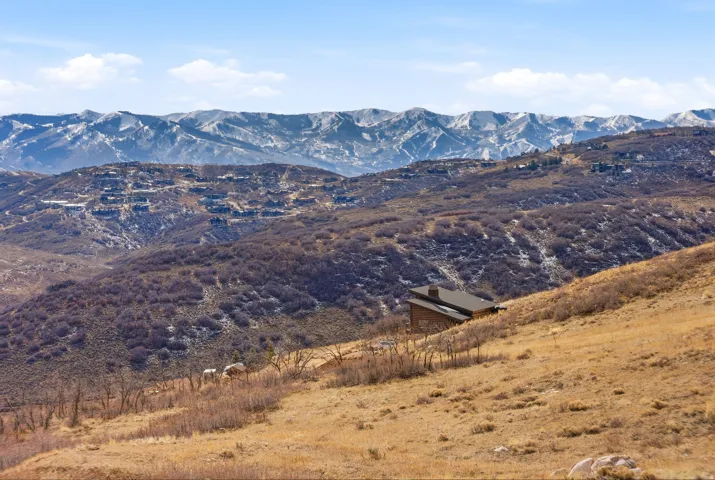 Mountain view with rural landscape