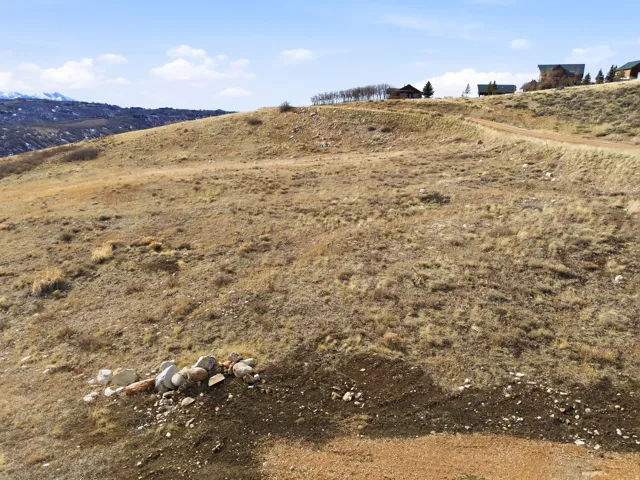 Mountain view with rural landscape