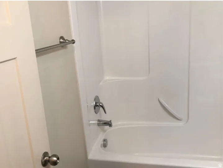 Bathroom featuring bathtub / shower combination