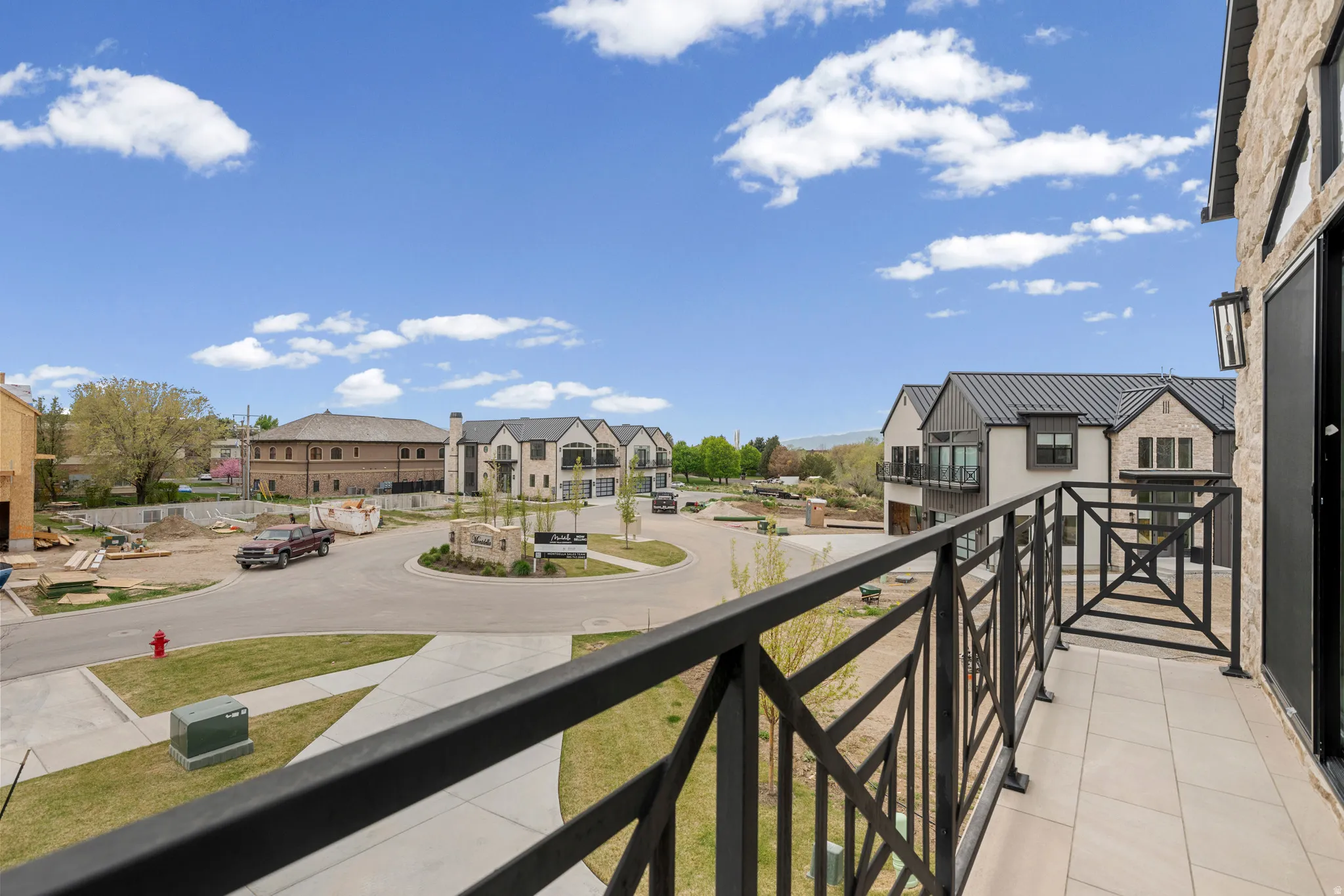 Balcony with a residential view