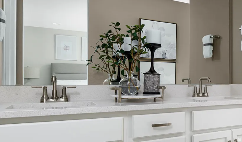 Bathroom with double vanity