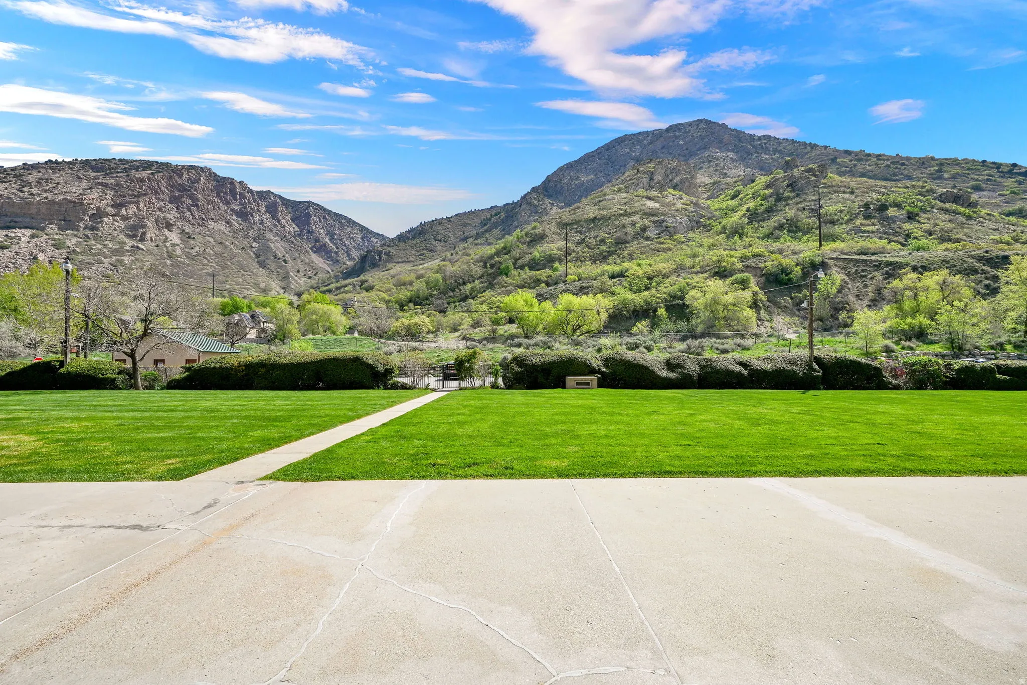 View from huge patio