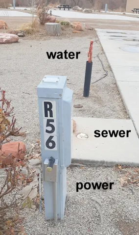 Power and Sewer area.