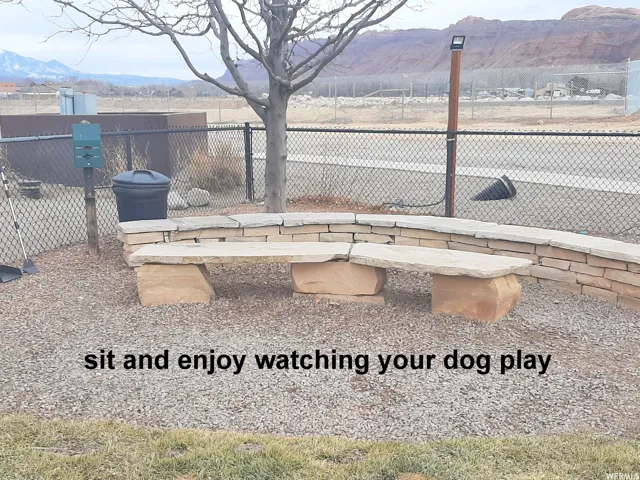 Natural stone seating.