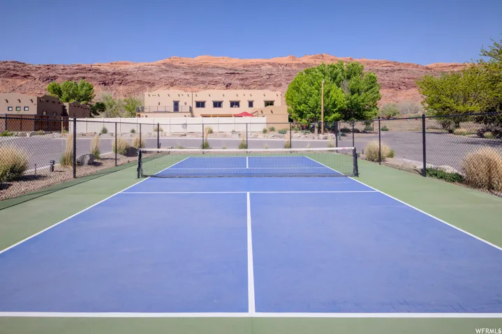 View of the red rock mesa.