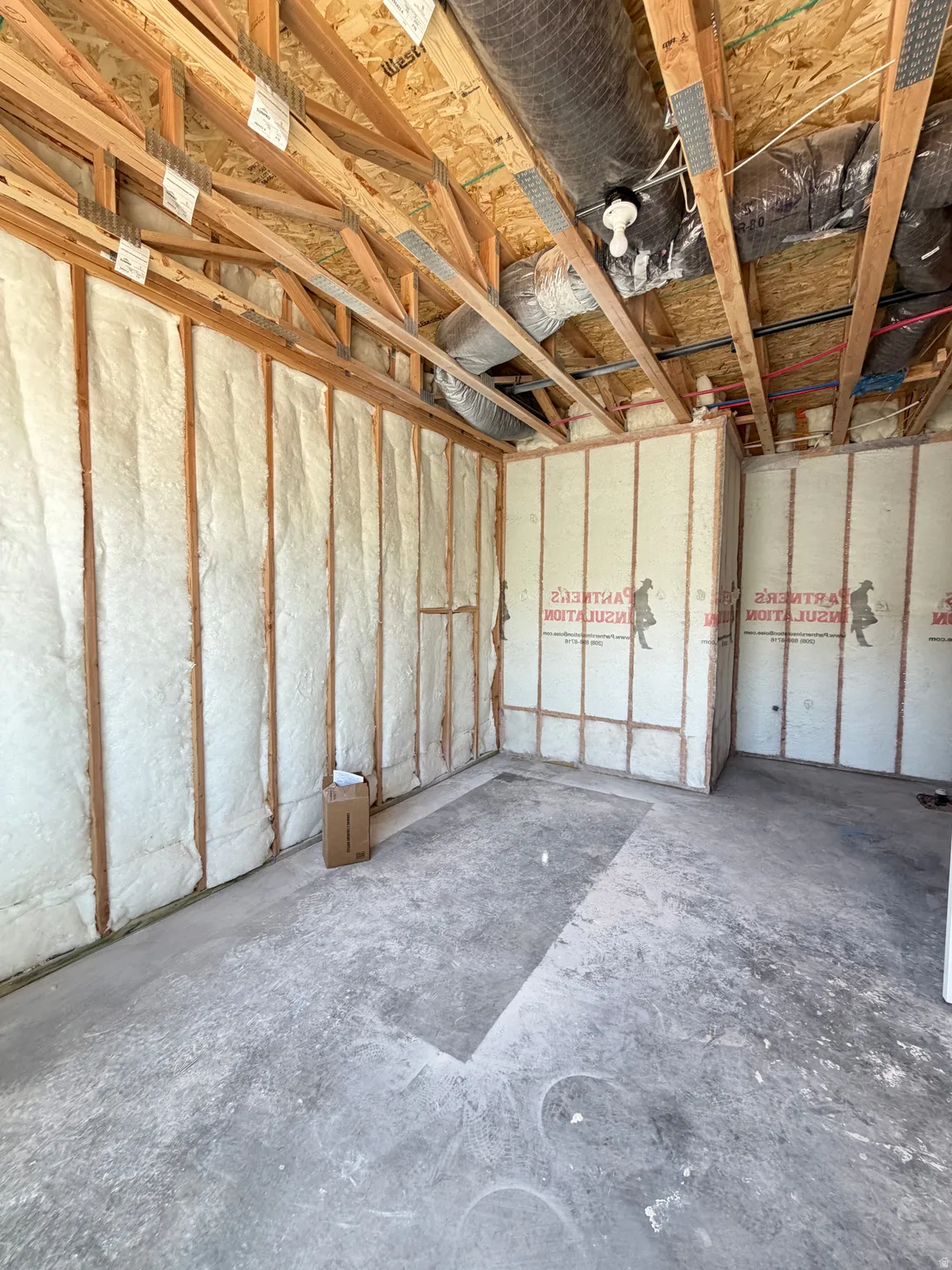 Unfinished flex room on ground level. also plumbed for bathroom. Can be finished for whatever you need!