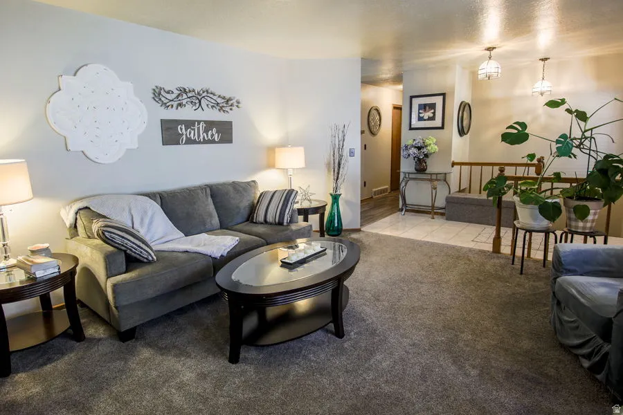 This home boasts multiple social spaces with two just on the interior main floor. Entry leads to formal dining area.