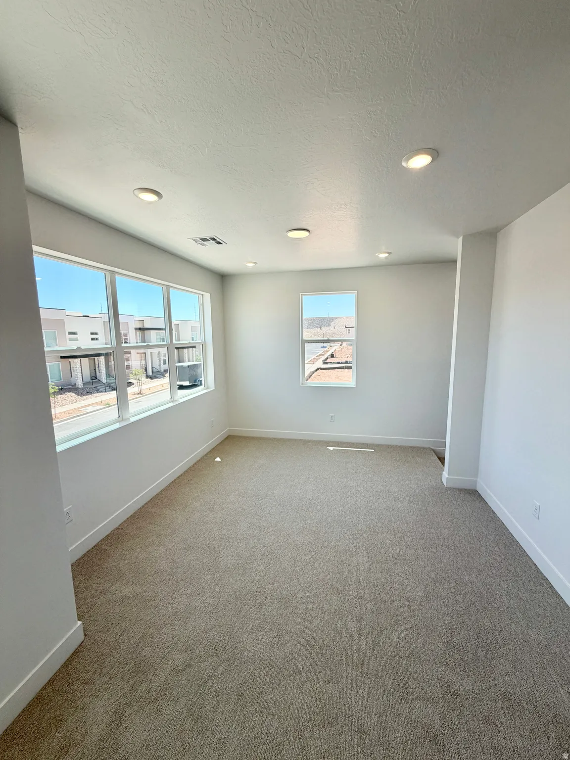 Slightly elevated, semi-separated living area
