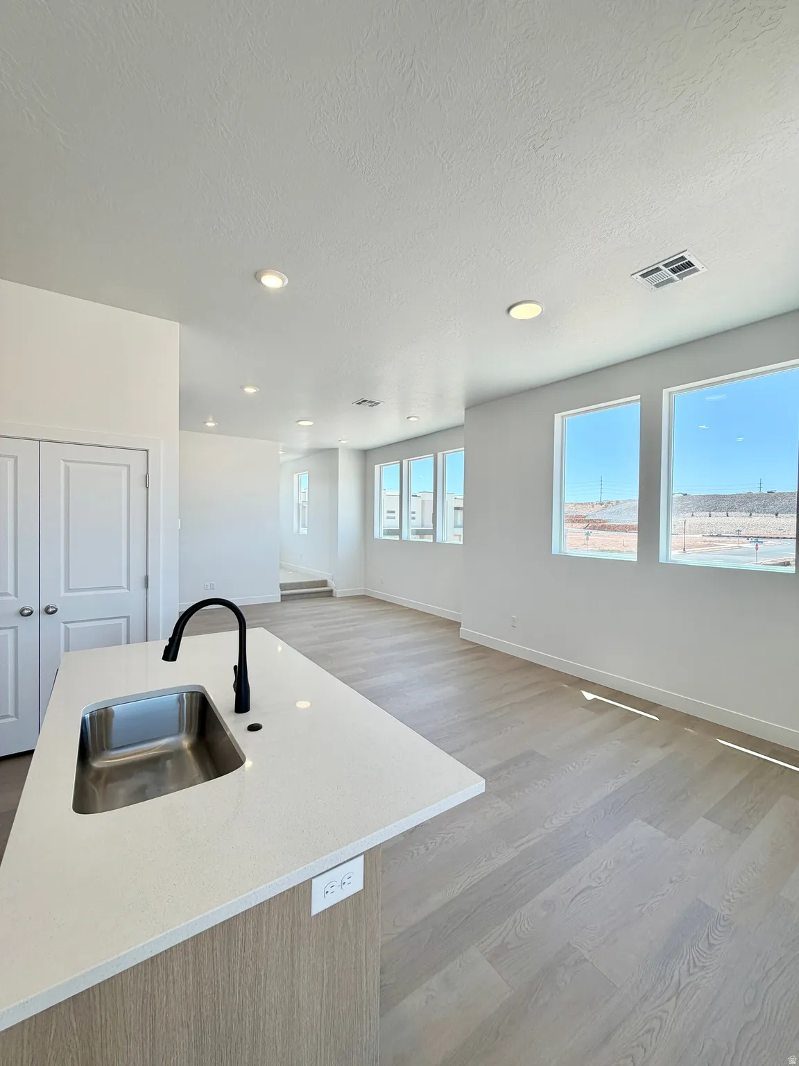 Light filled open family and dining space