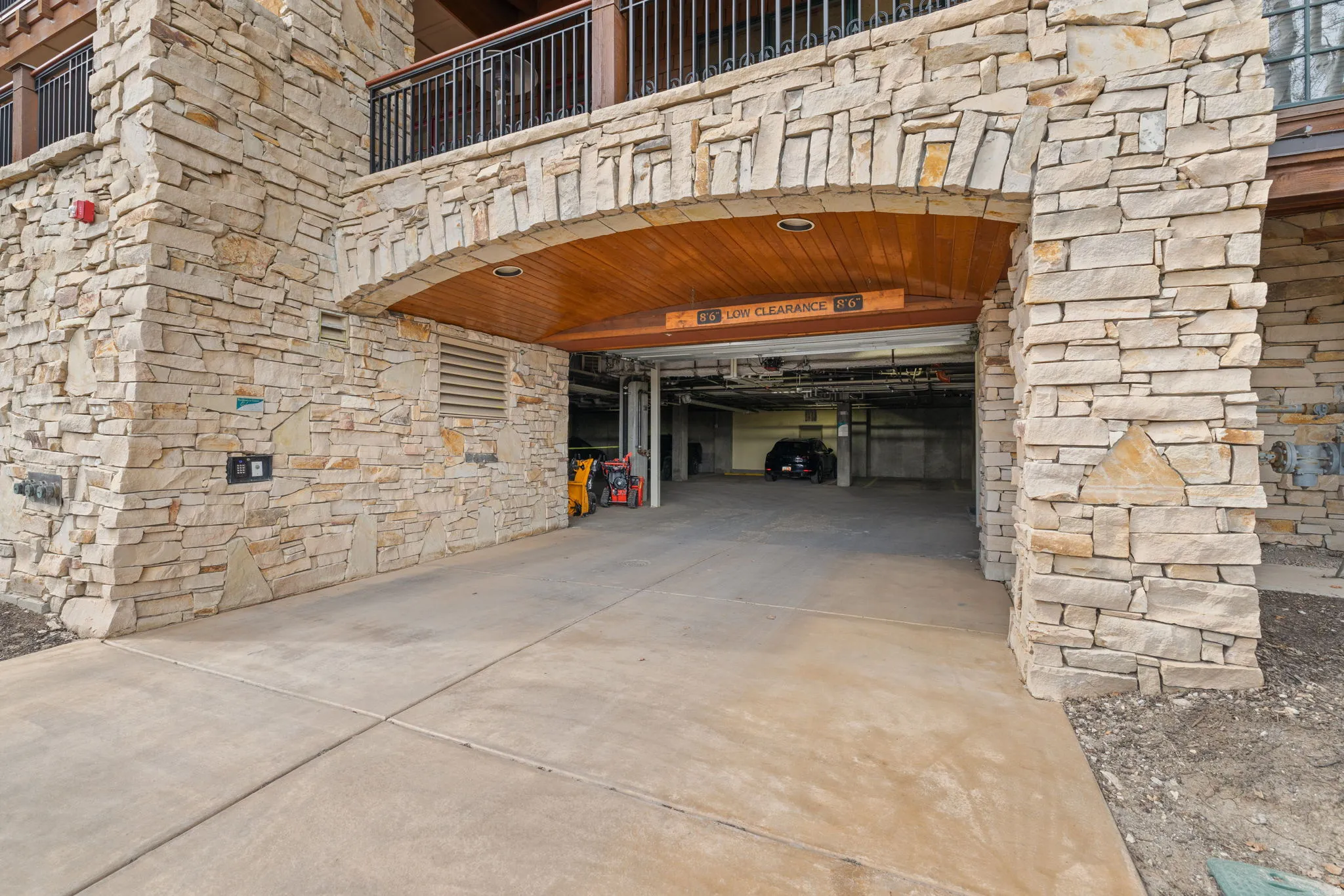 Garage entrance