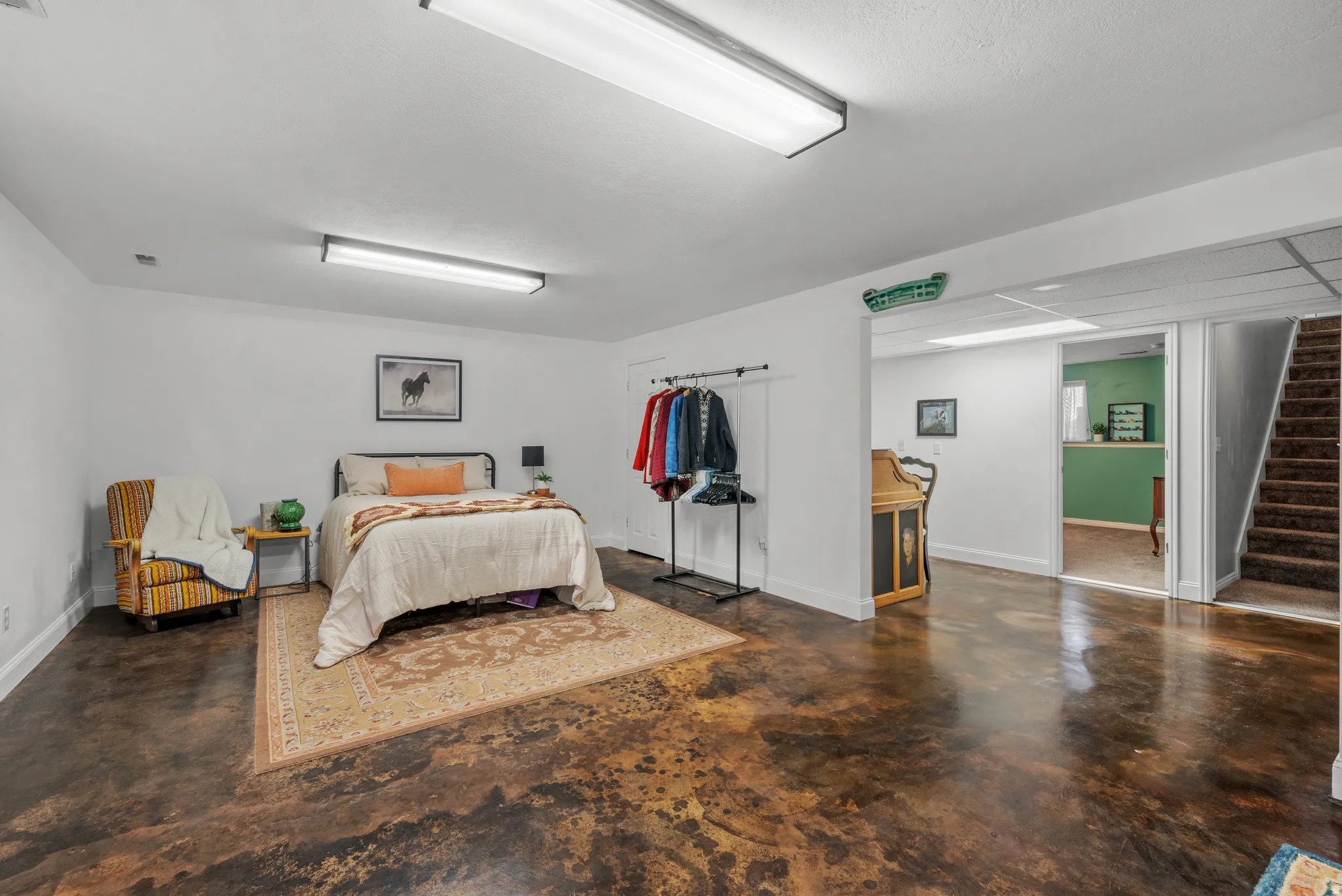 Basement large family room