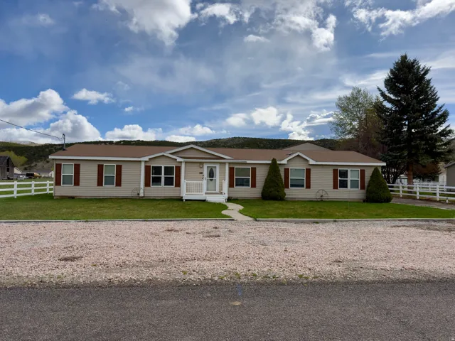 View of single story home