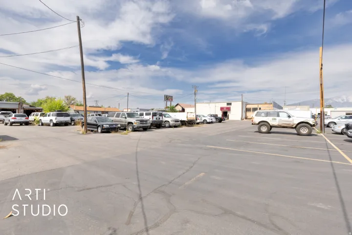 View of uncovered parking lot