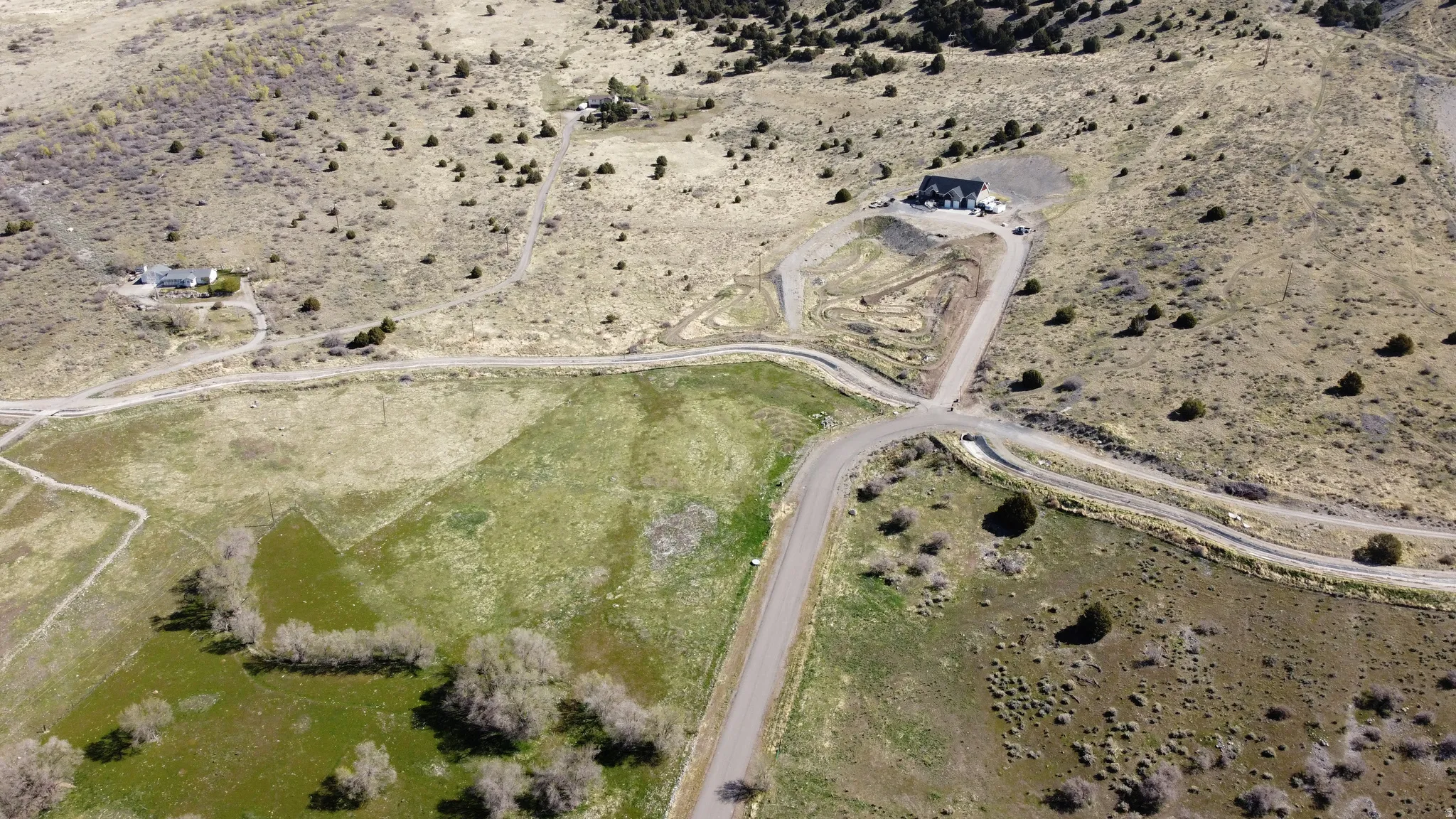 Aerial overview of property's location with rural landscape and a desert landscape