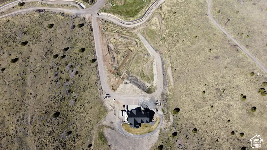 Aerial map of property and surrounding area including dirt bike track