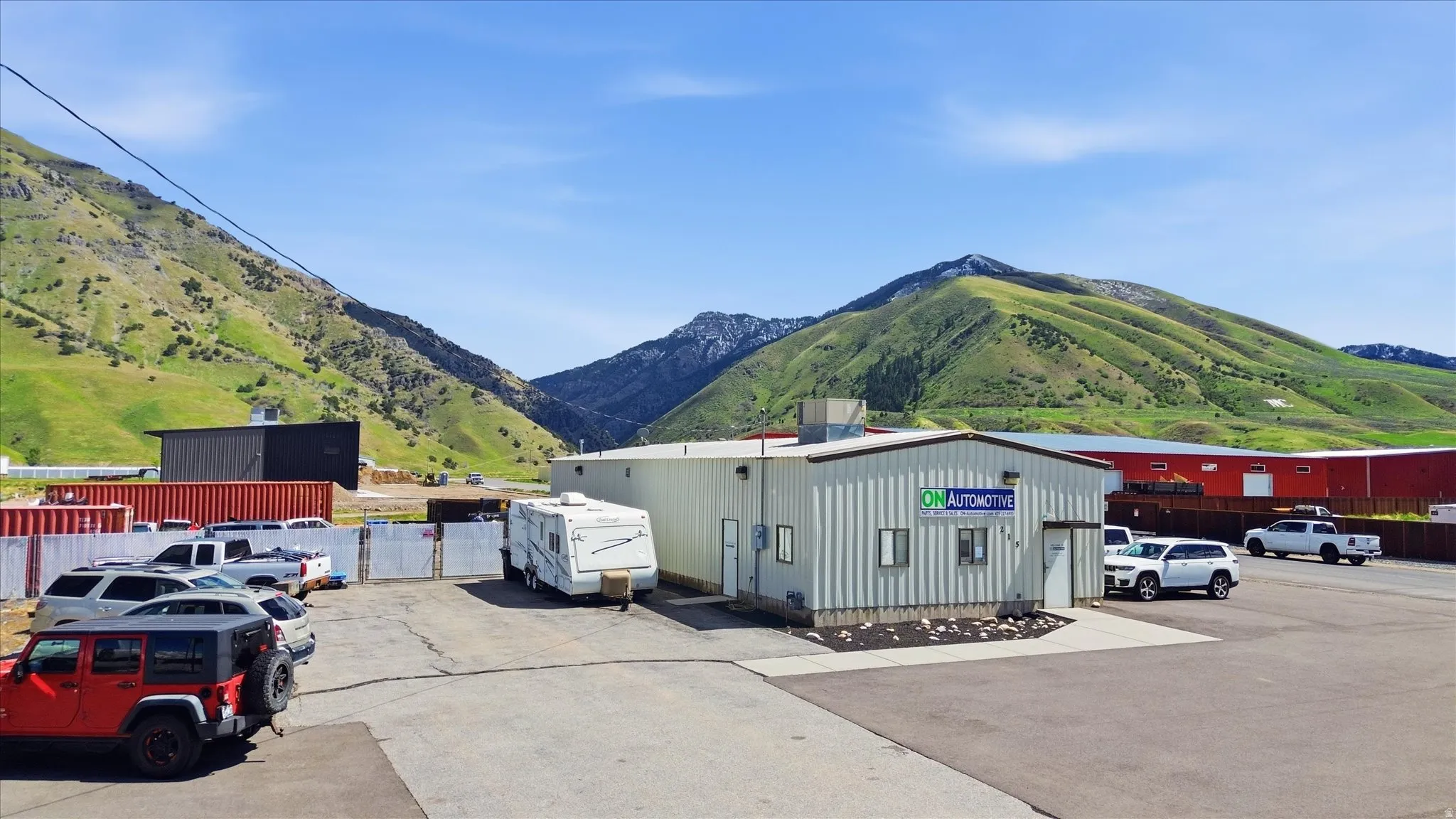 View of mountain backdrop