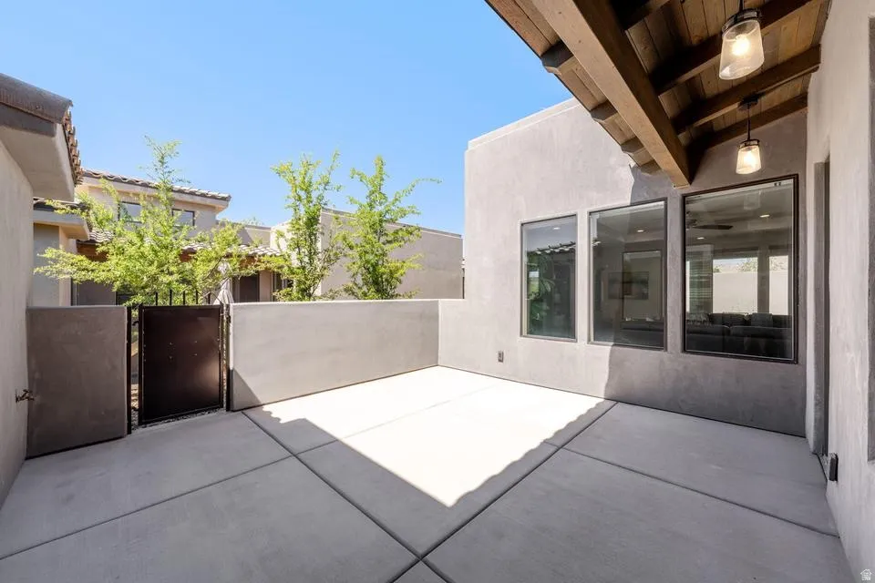 View of patio / terrace featuring a gate