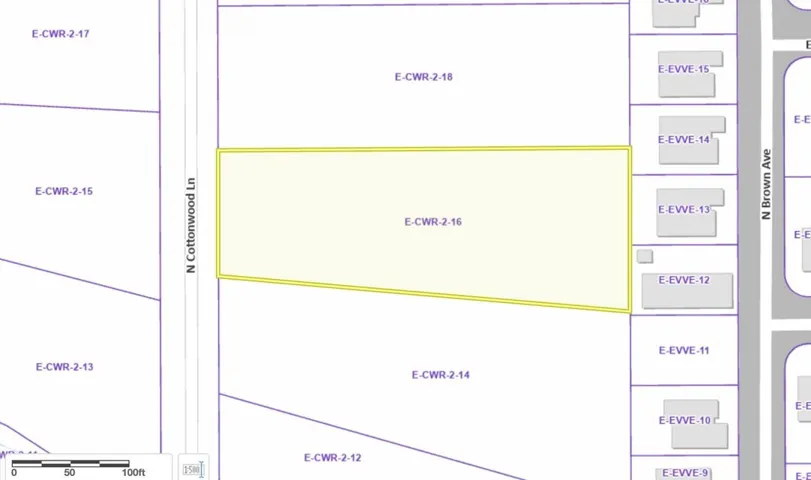 Map of parcels