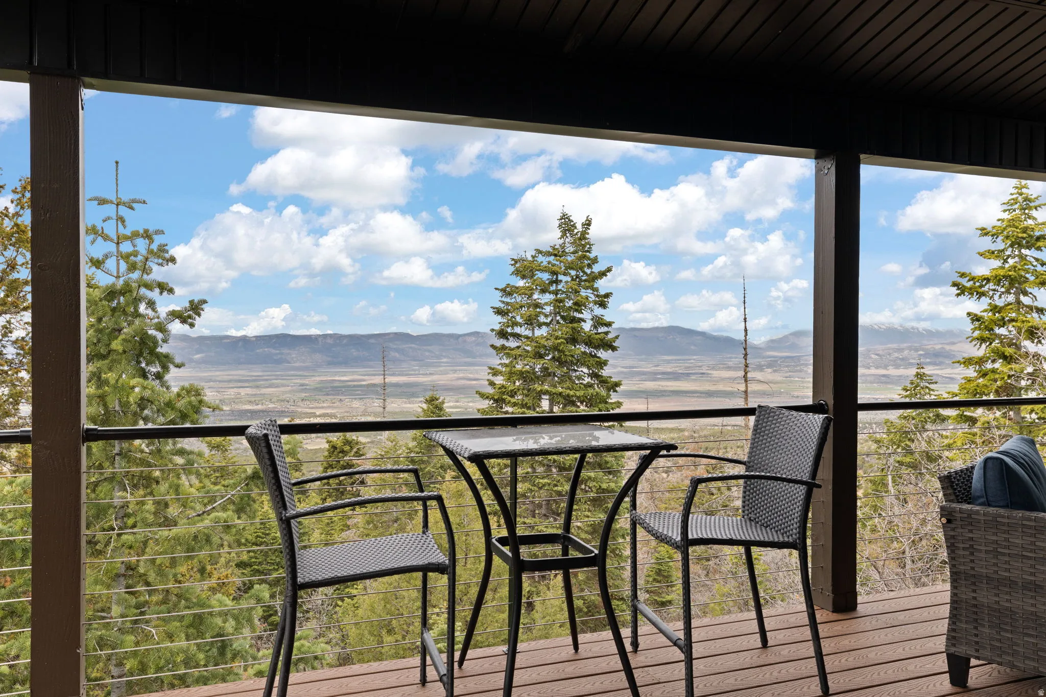 Cabin 1 - West; Balcony featuring a mountain view