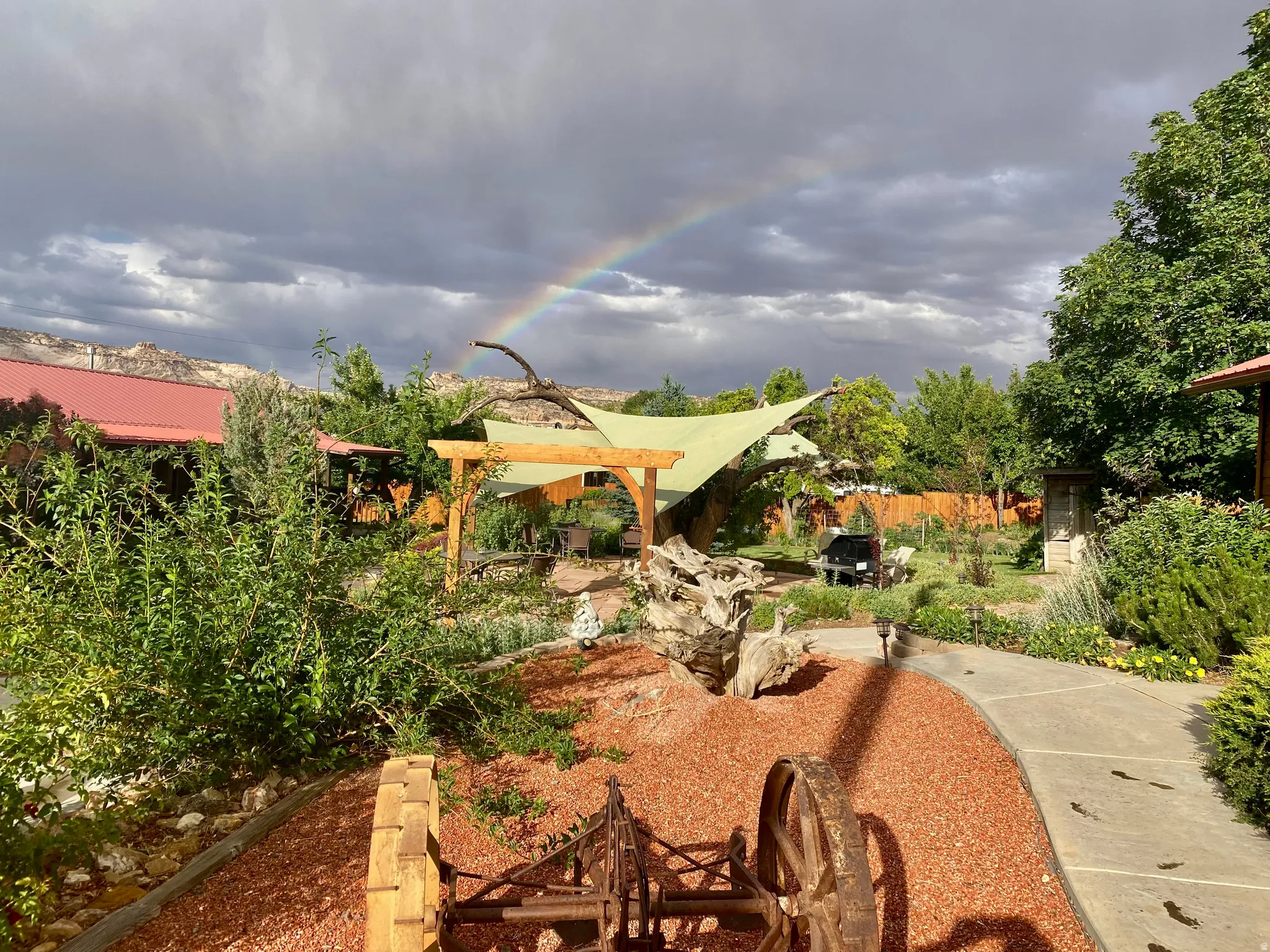 View of yard with a patio area