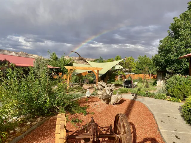 View of yard with a patio area