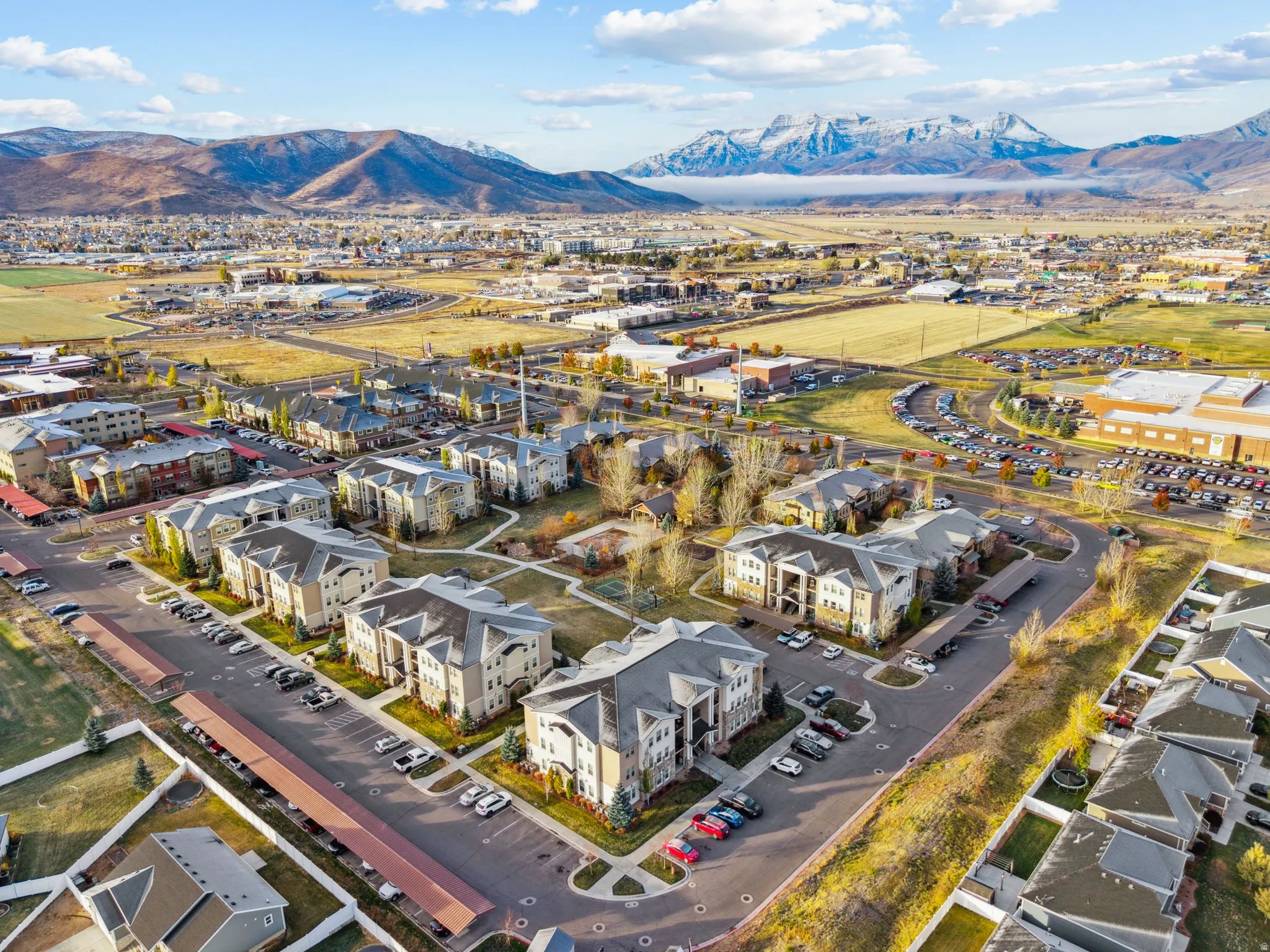 Bird's eye view of mountains