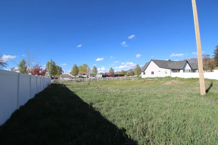 View of fenced yard