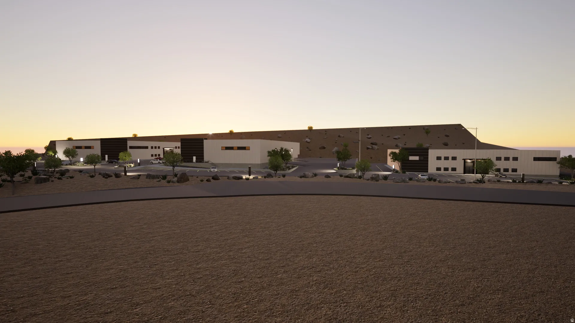 View of front facade featuring a balcony and stucco siding