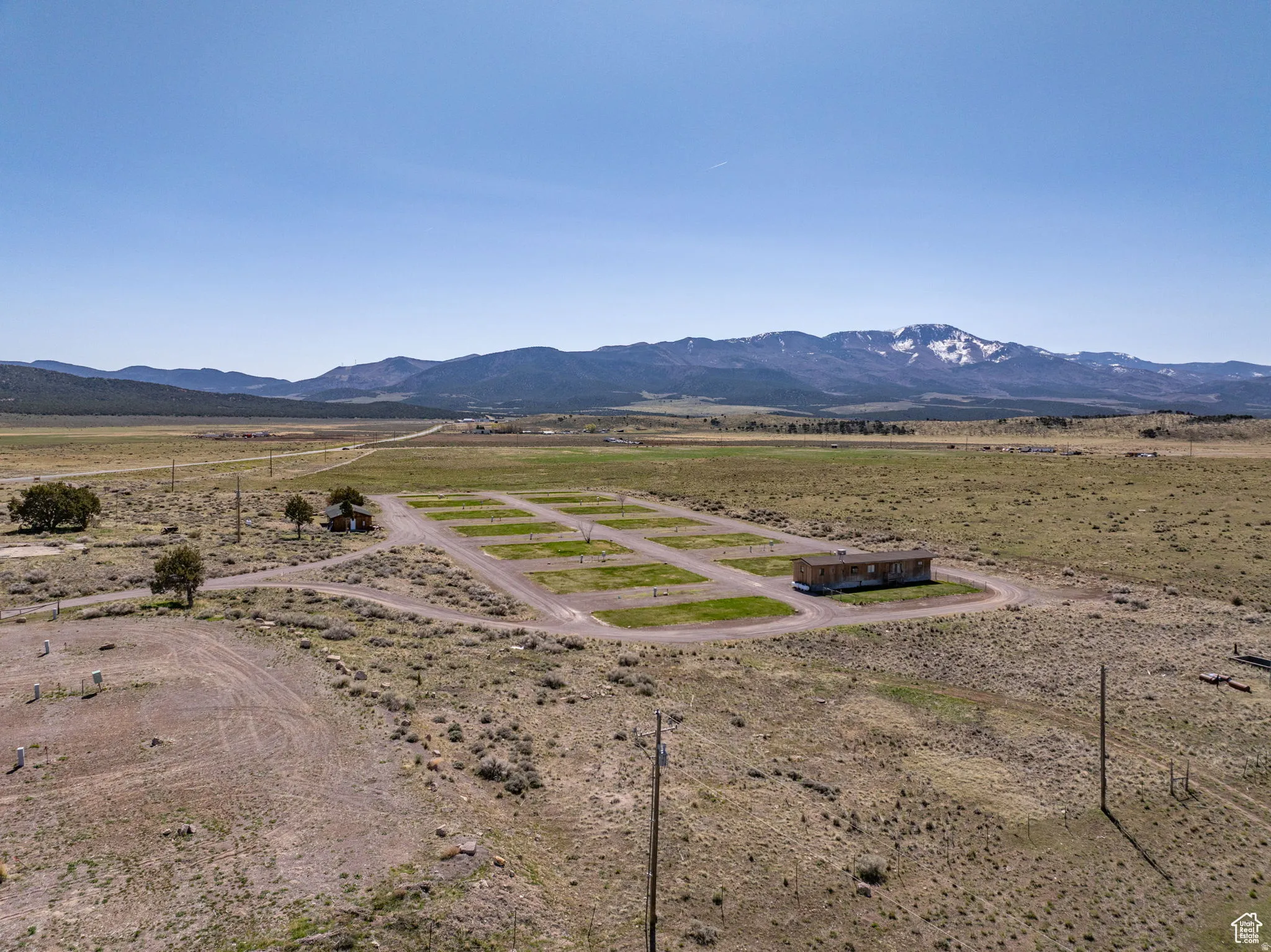 View of mountain background featuring rural landscape and a desert landscape